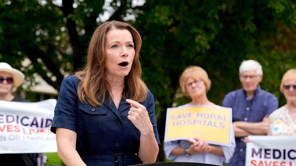 WATCH: Battleground Democrat referred to as Iowa a 'backwater' over transgender athletes ban