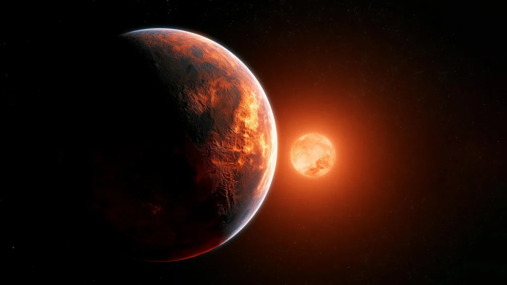 This alien planet never has sunrise or sunset. It may support life