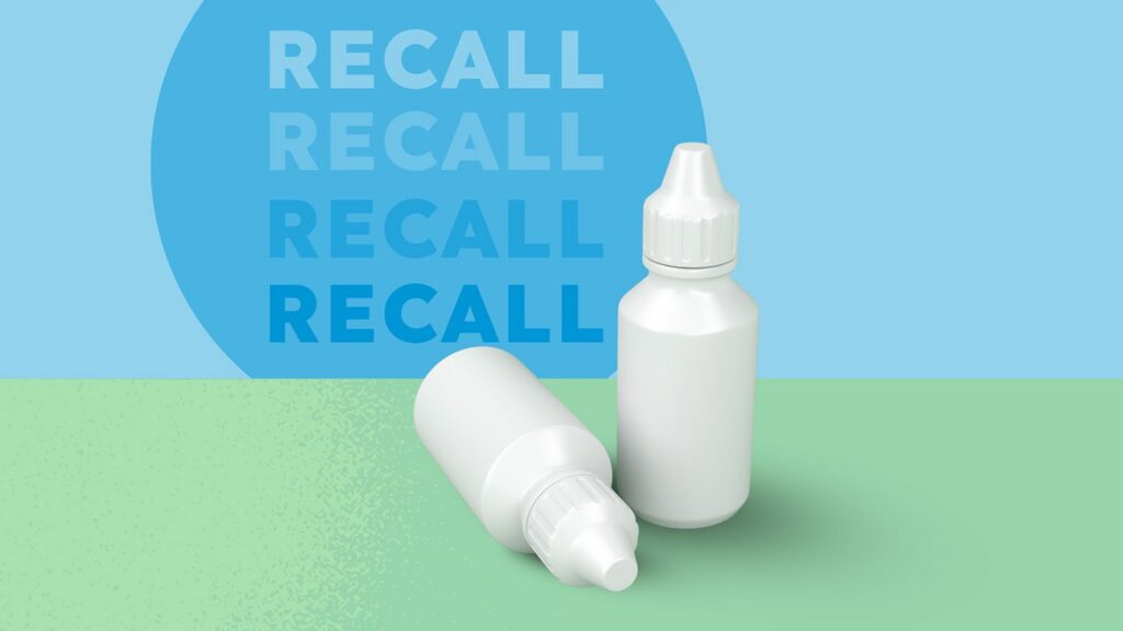 2.5 Million Eye Drop Bottles Recalled, FDA Says